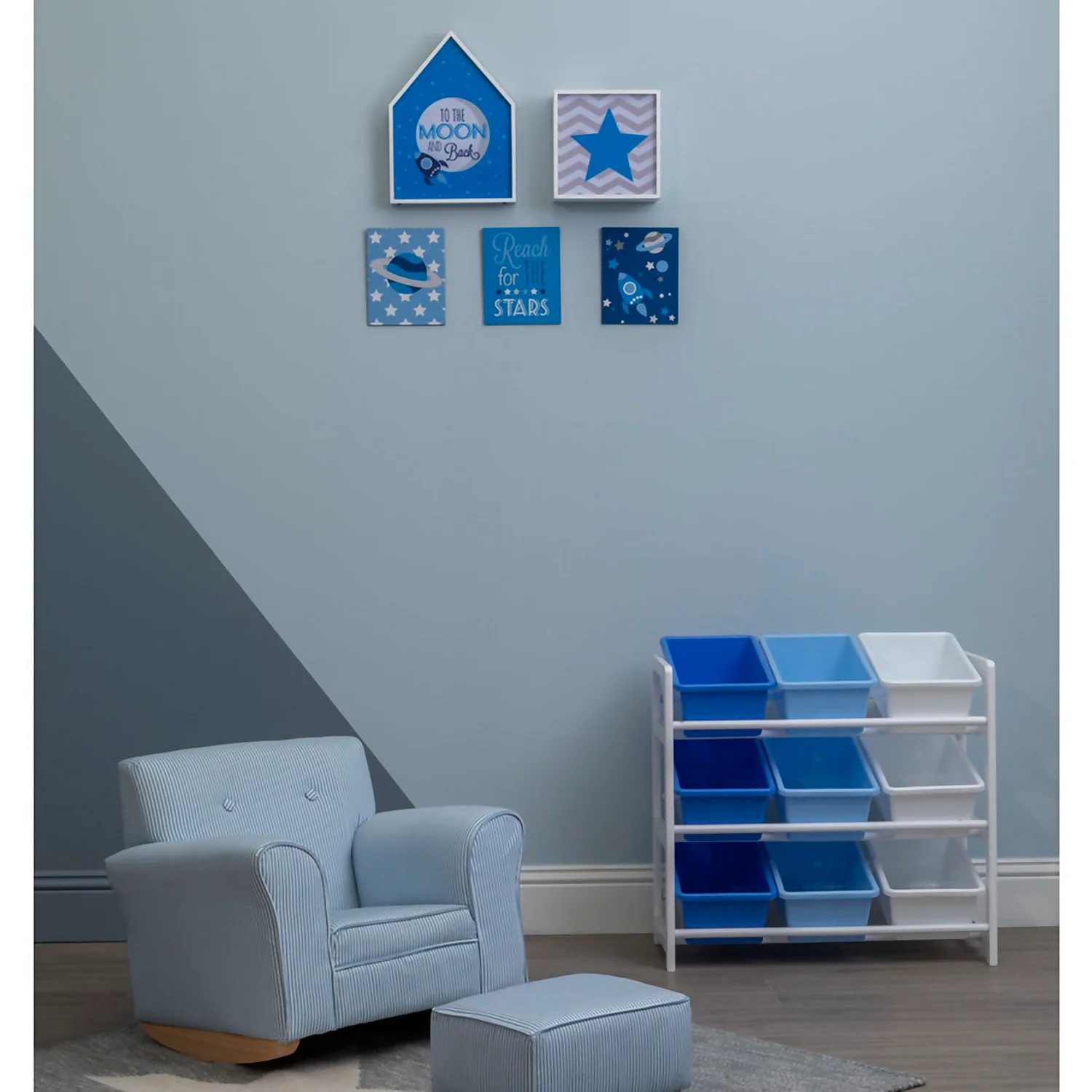 Kids Set Of 3 Reach For The Stars Wall Plaques - 16x20cm - Image 3