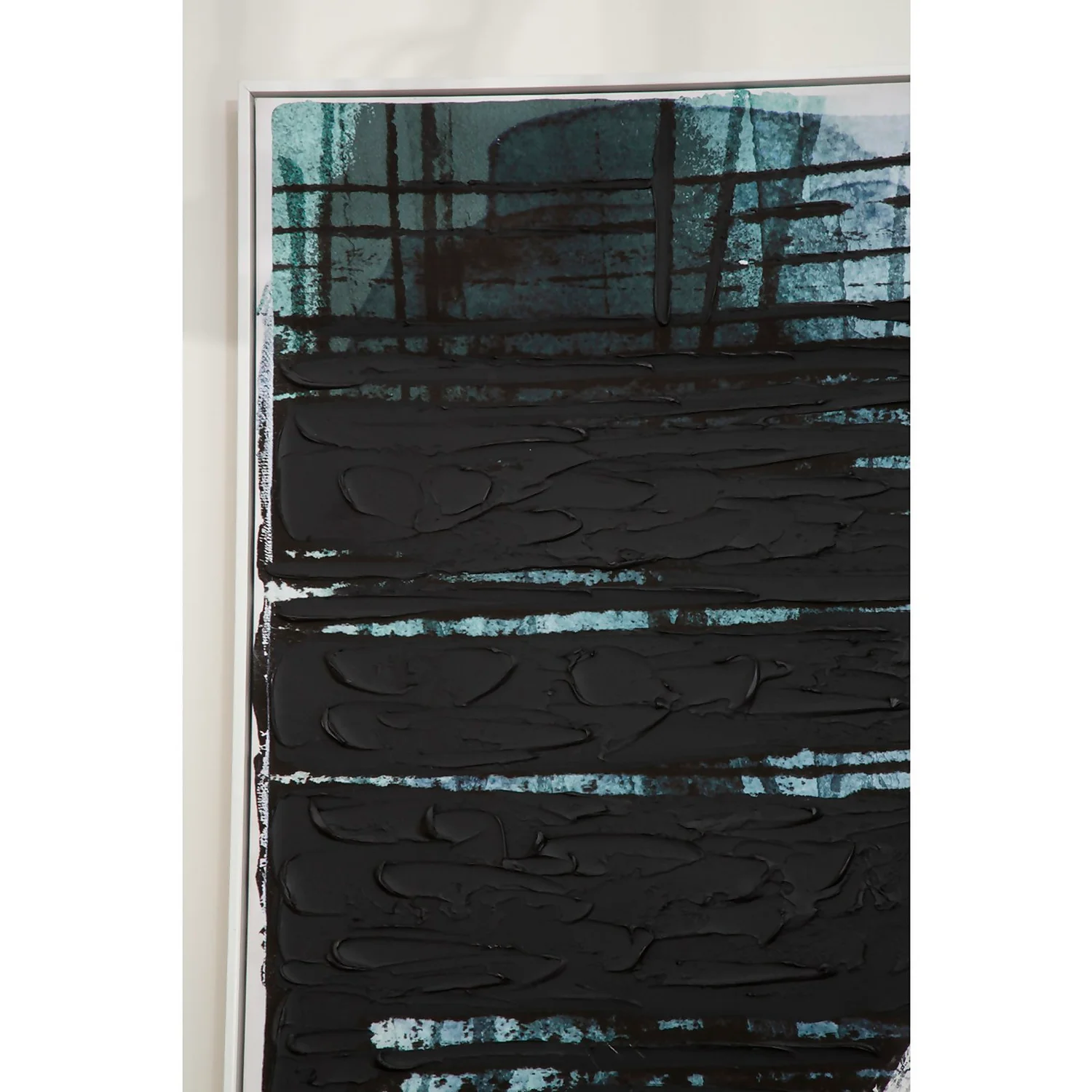 Astratto Wall Art Oil Painting - Blue & Black - 103x143cm - Image 5