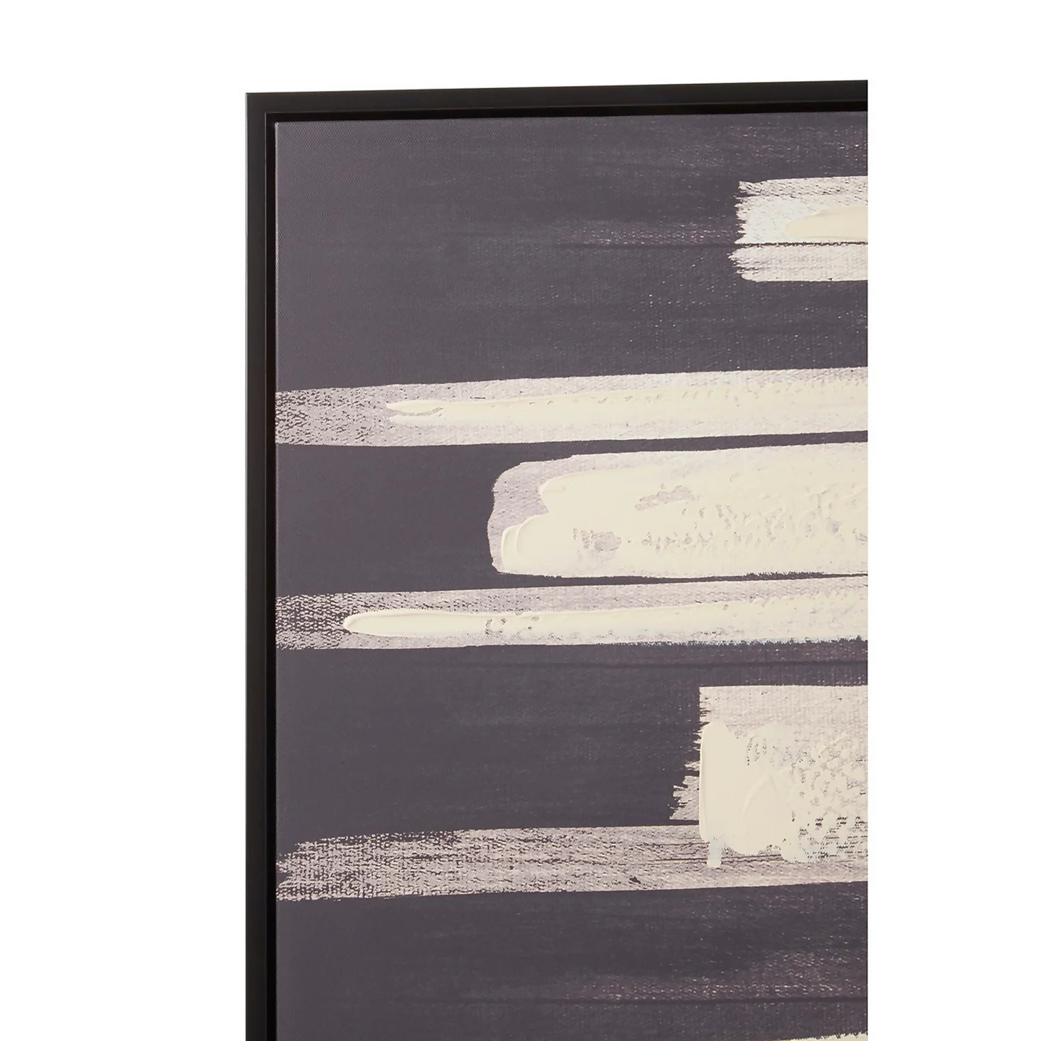 Astratto Canvas Wall Art Oil Painting - Black & Natural - 82.6x122.6cm - Image 5