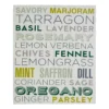 Herbs Wall Plaque - 25x30cm